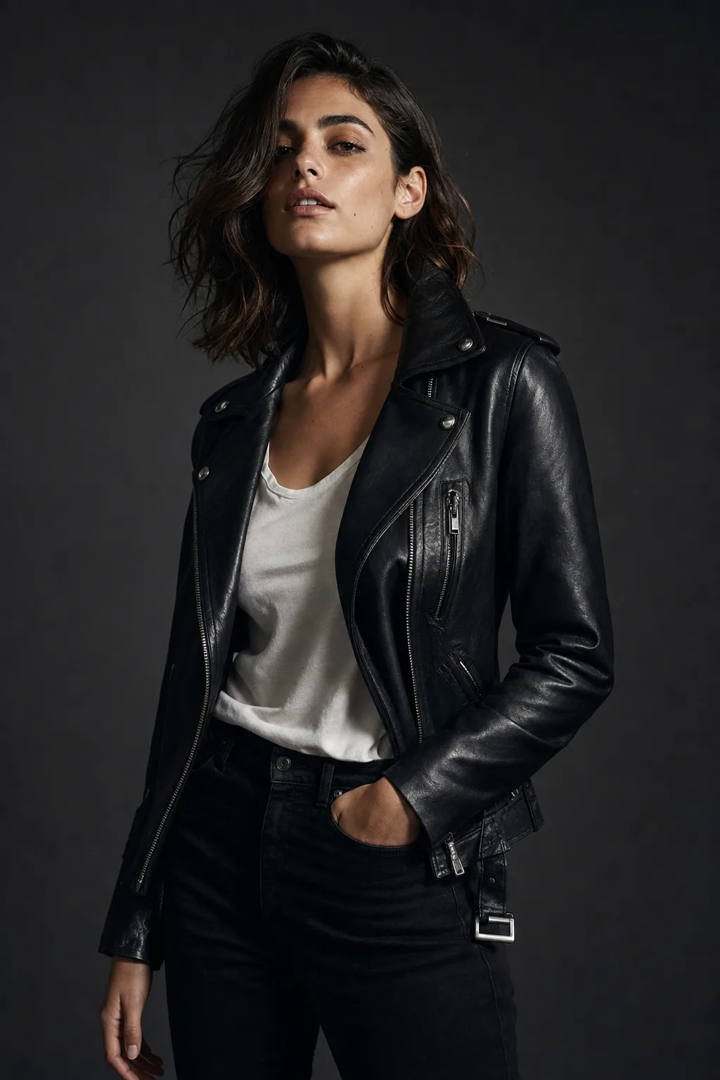 Leather jacket